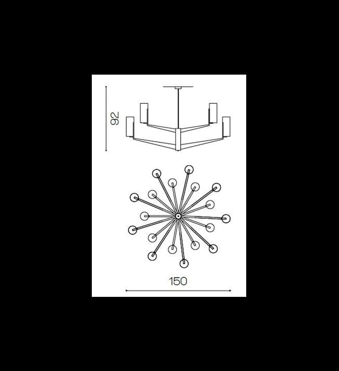 Люстра 2169/CH18 фабрики IL PARALUME MARINA Фото N2